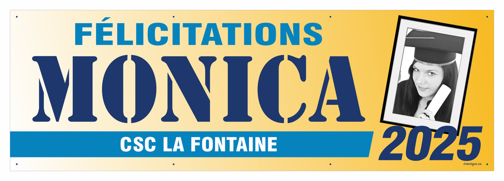 The ’Monica’ Banner - 2’ x 6’