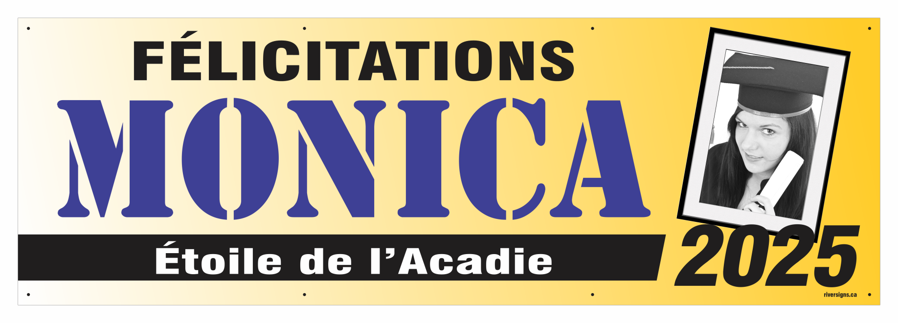 The ’Monica’ Banner - 2’ x 6’