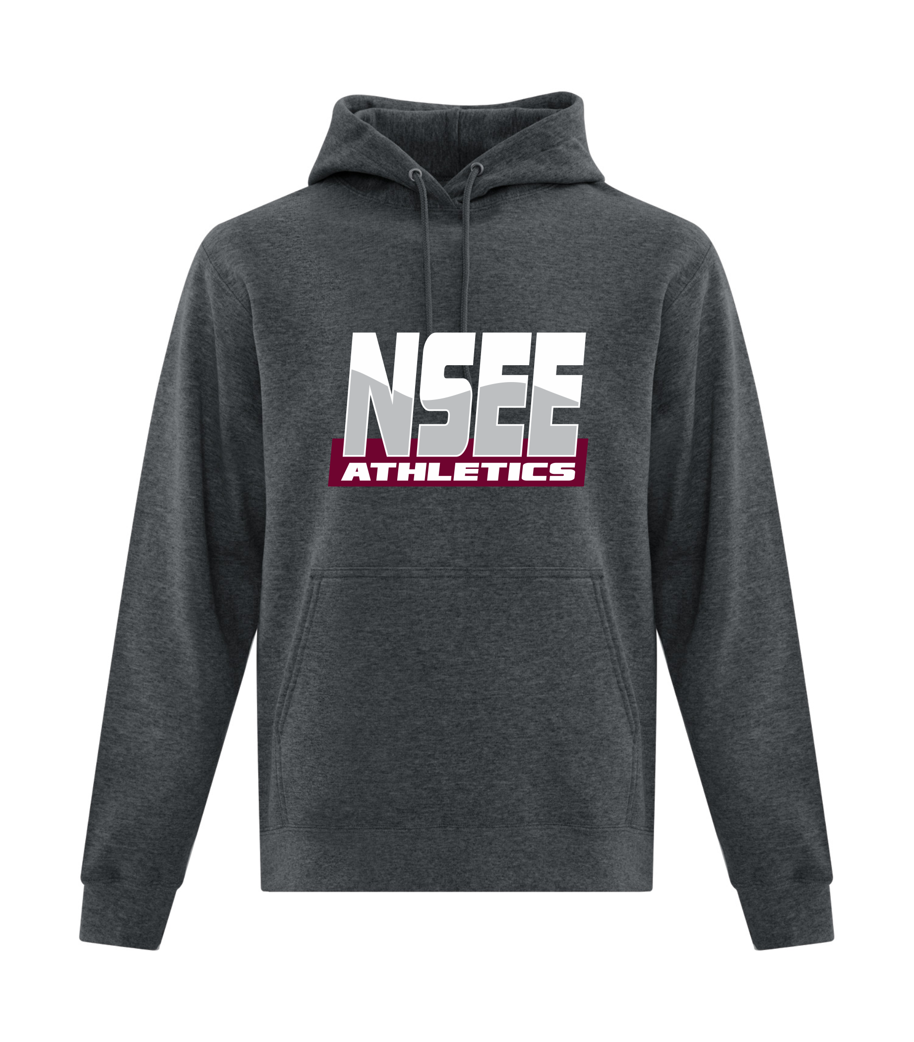 Cotton Hoodie - Athletic / Heather - NSEE School 2025-26