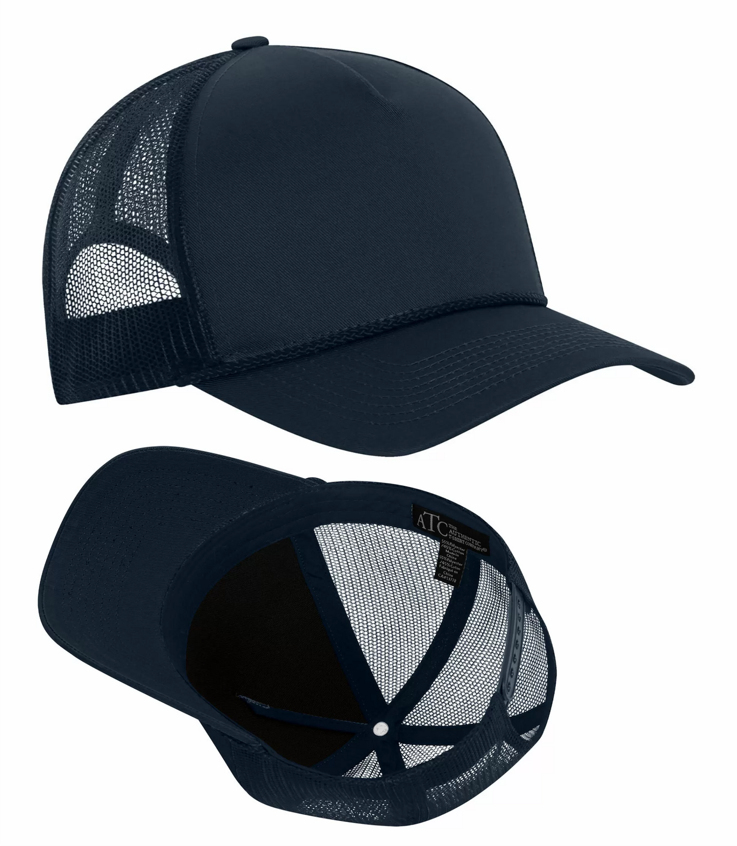Everyday Cotton Twill 5-Panel Trucker Rope Cap - C1343