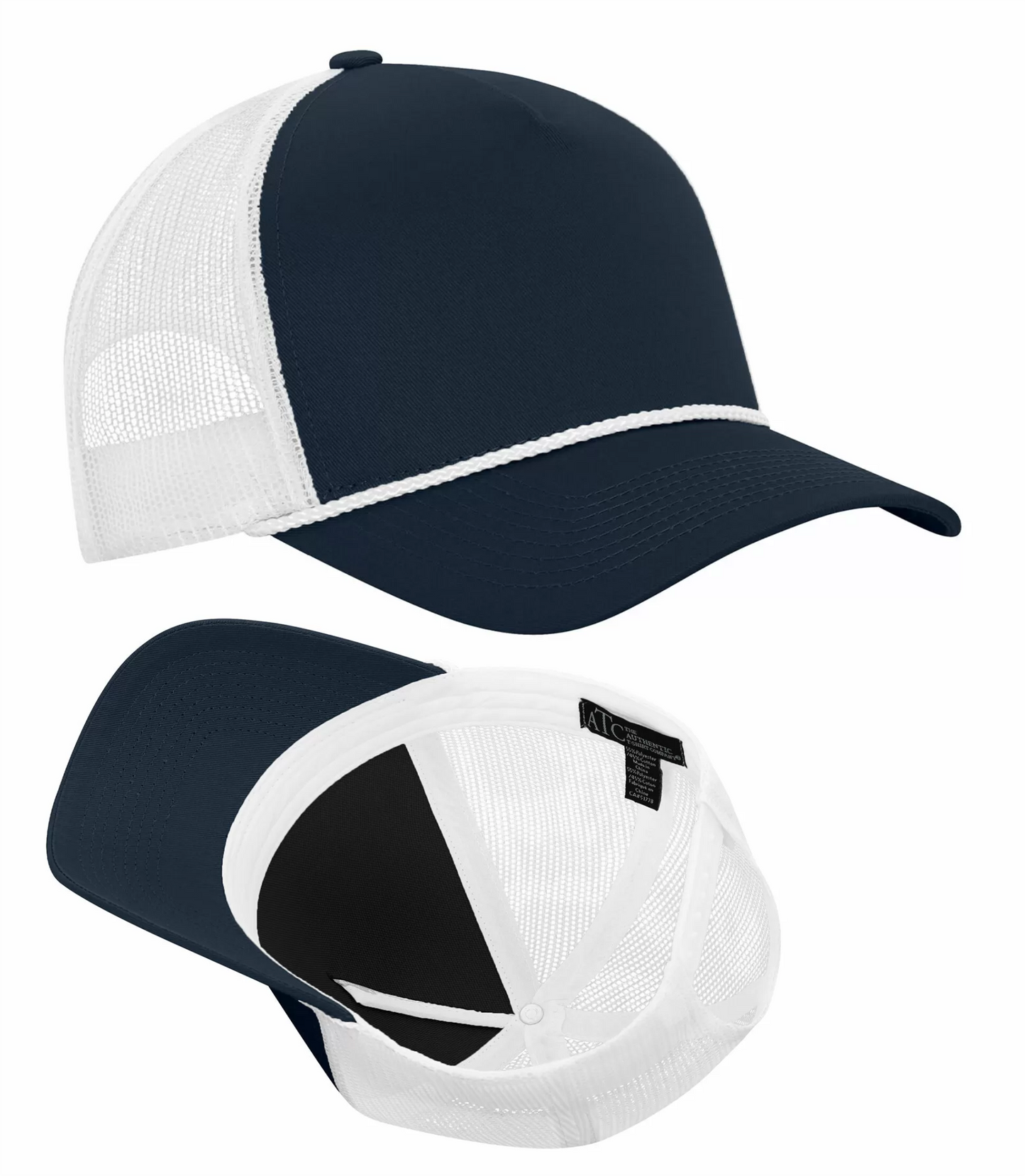 Everyday Cotton Twill 5-Panel Trucker Rope Cap - C1343