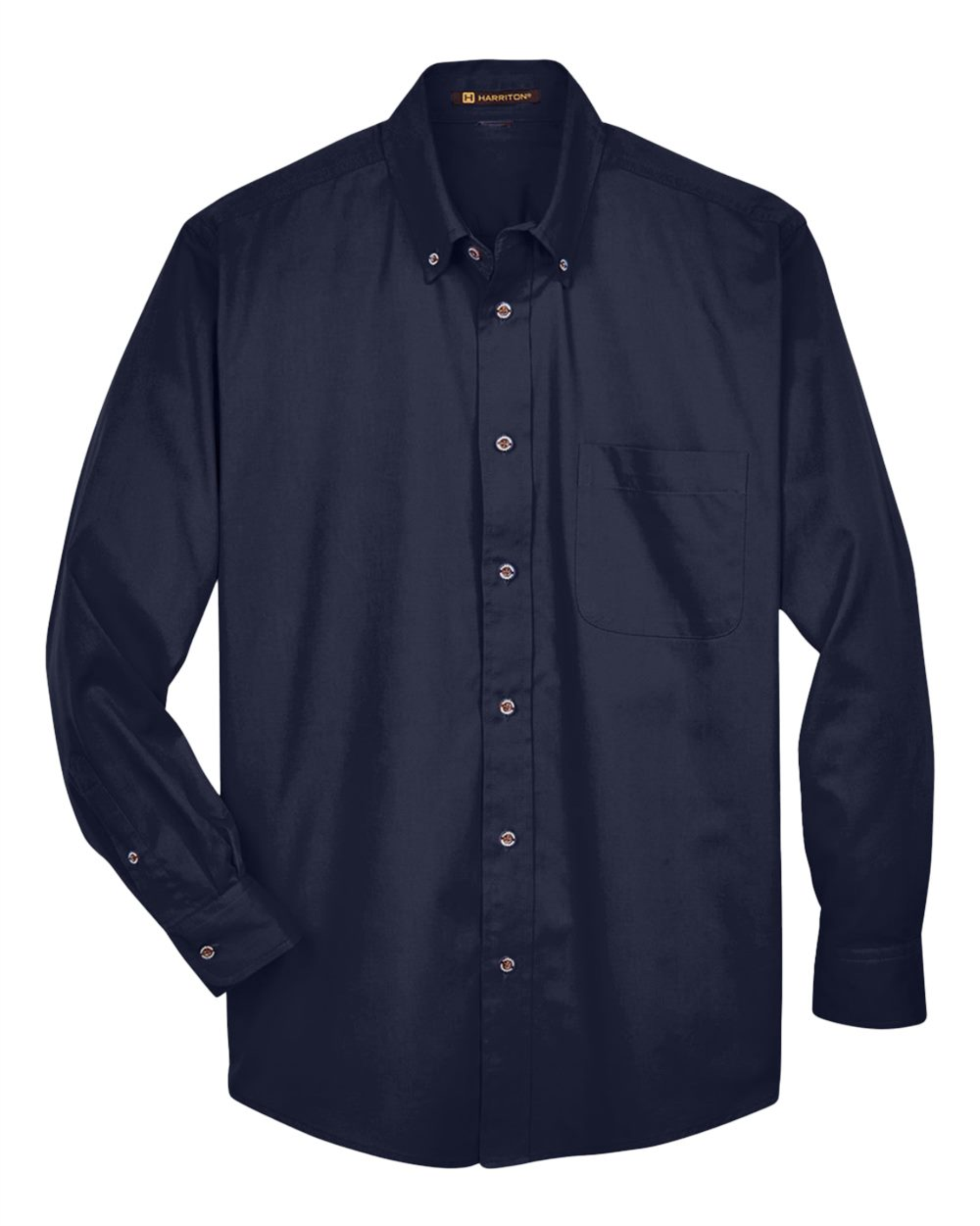 Men's Tall Easy Blend Twill Dress Shirt - Harriton M500T