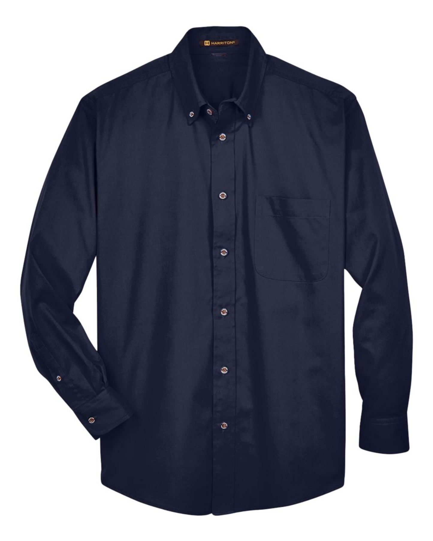 Men's Tall Easy Blend Twill Dress Shirt - Harriton M500T