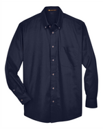 Men's Tall Easy Blend Twill Dress Shirt - Harriton M500T
