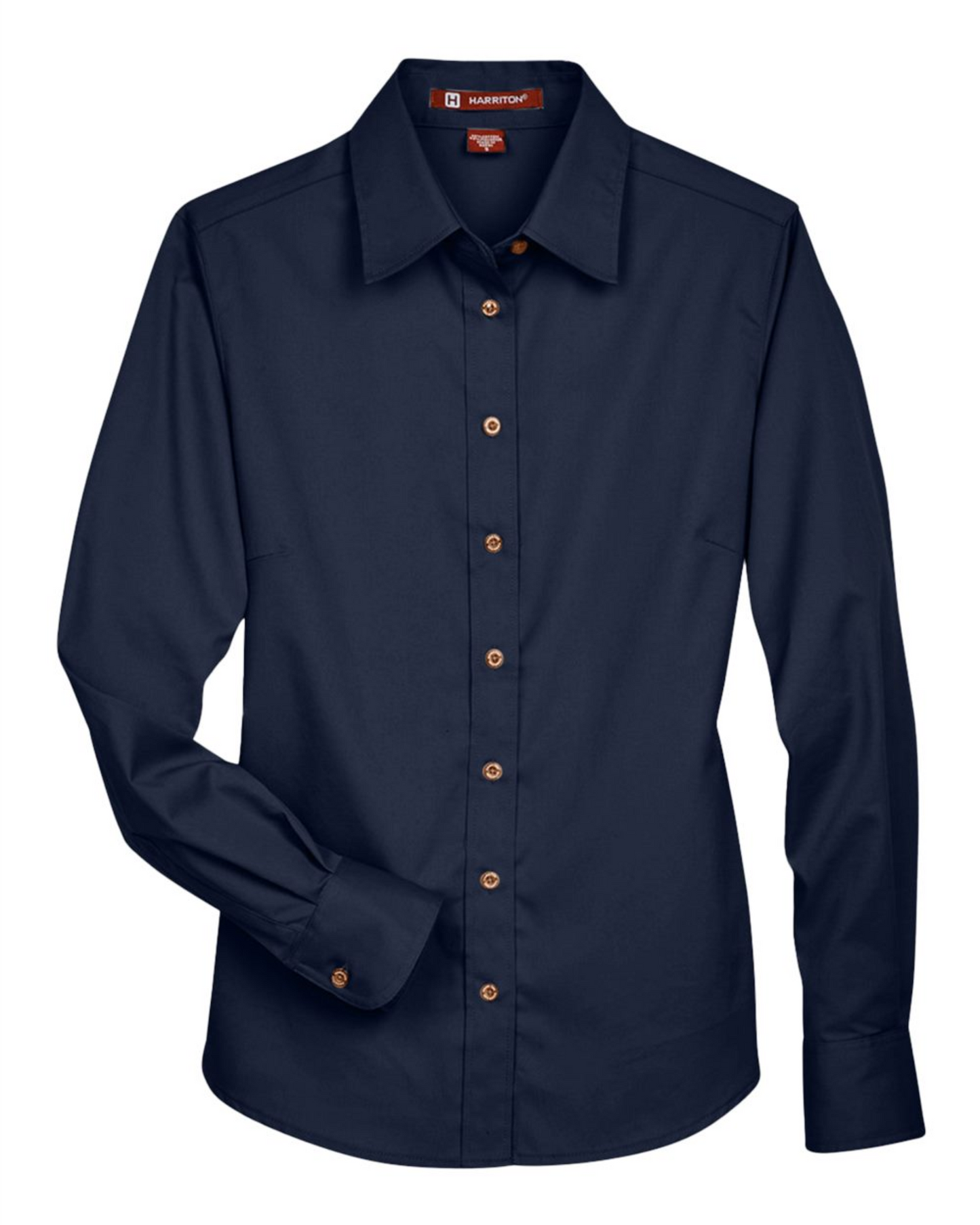 Ladies' Easy Blend™ Long Sleeve Twill Dress Shirt with Stain-Release - Harriton M500W