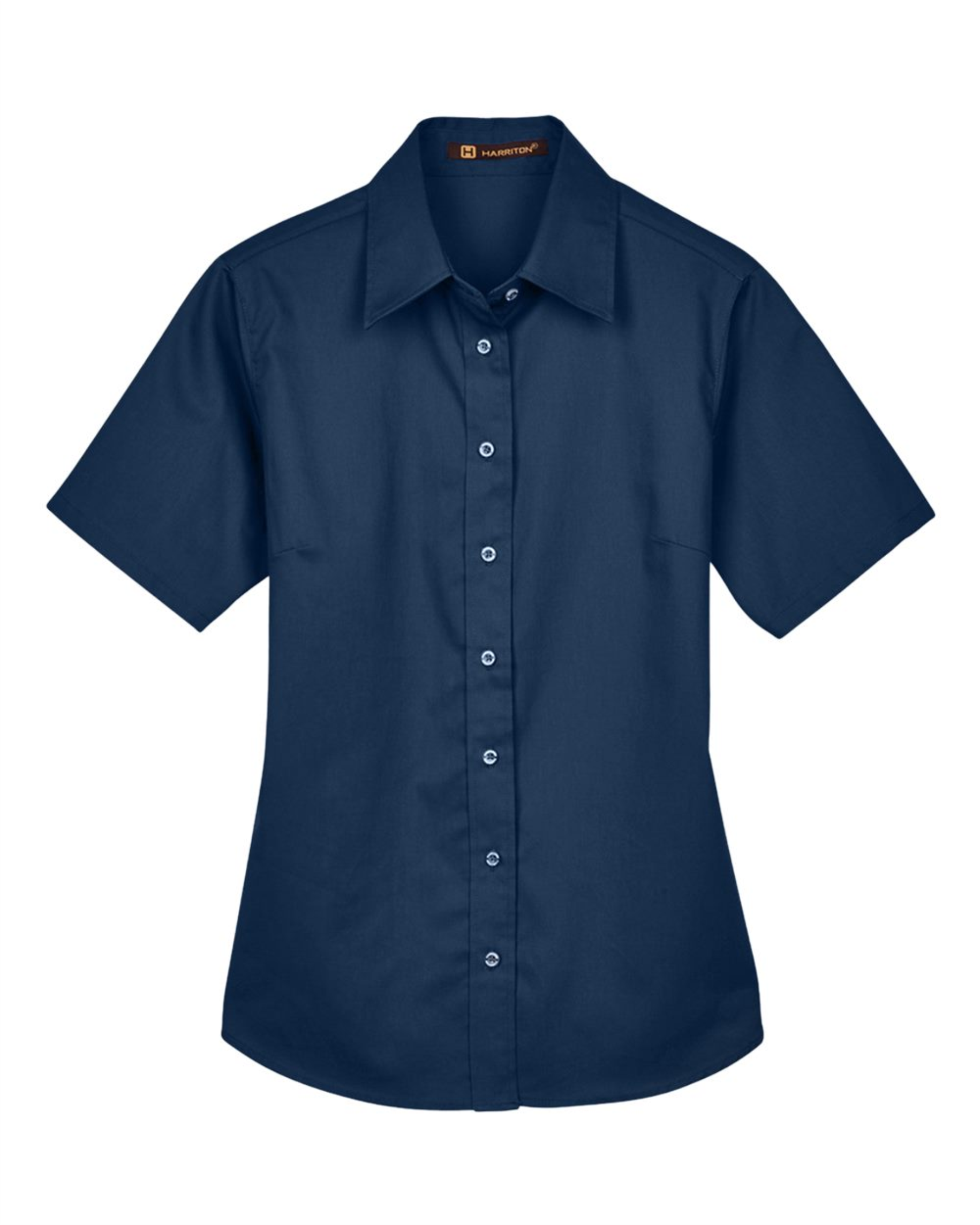 Ladies' Easy Blend Short Sleeve Twill Dress Shirt with Stain-Release -Harriton M500SW
