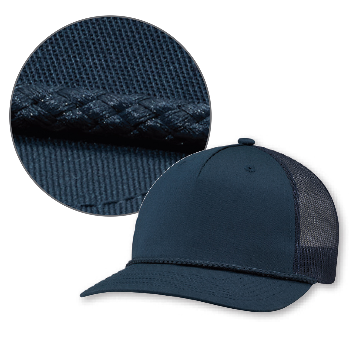 5 Panel Constructed Pro-Round (Mesh Back) - 5160M