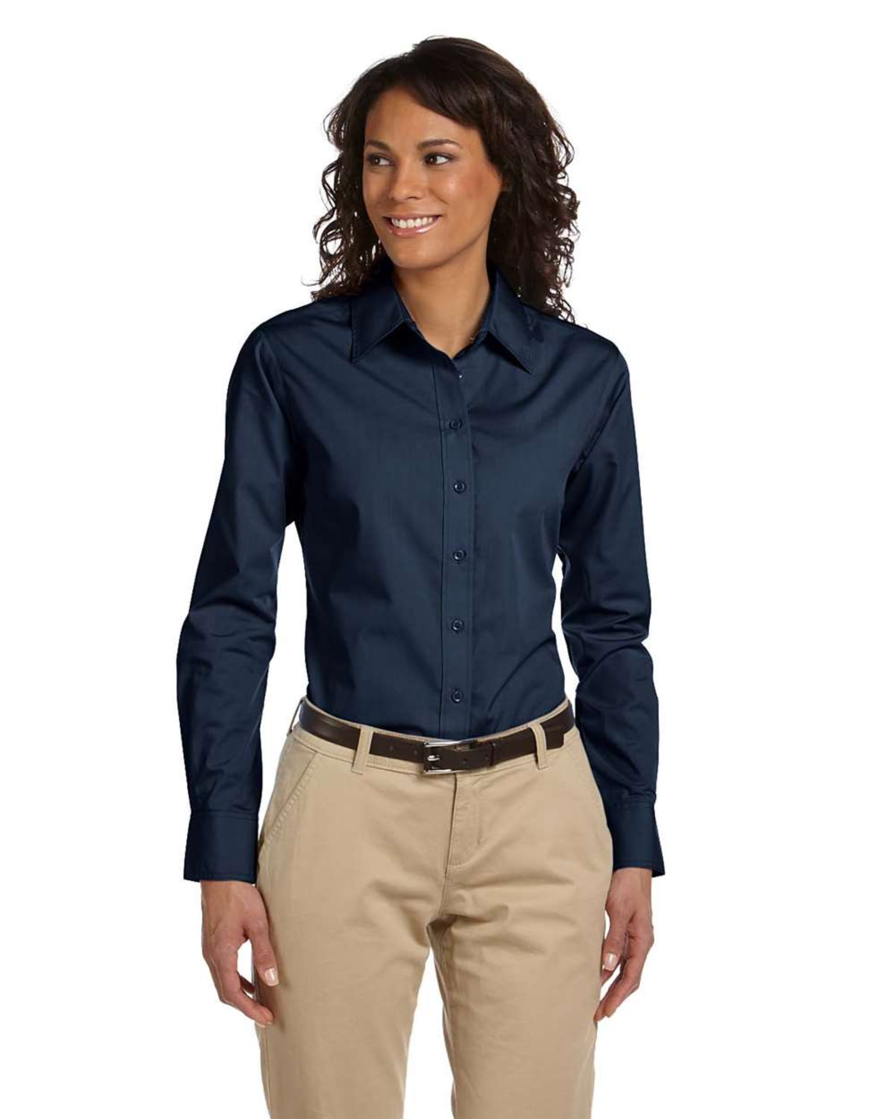 Ladies' Essential Poplin - Harriton M510W
