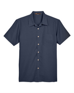 Men's Barbados Textured Camp Shirt -Harriton M560