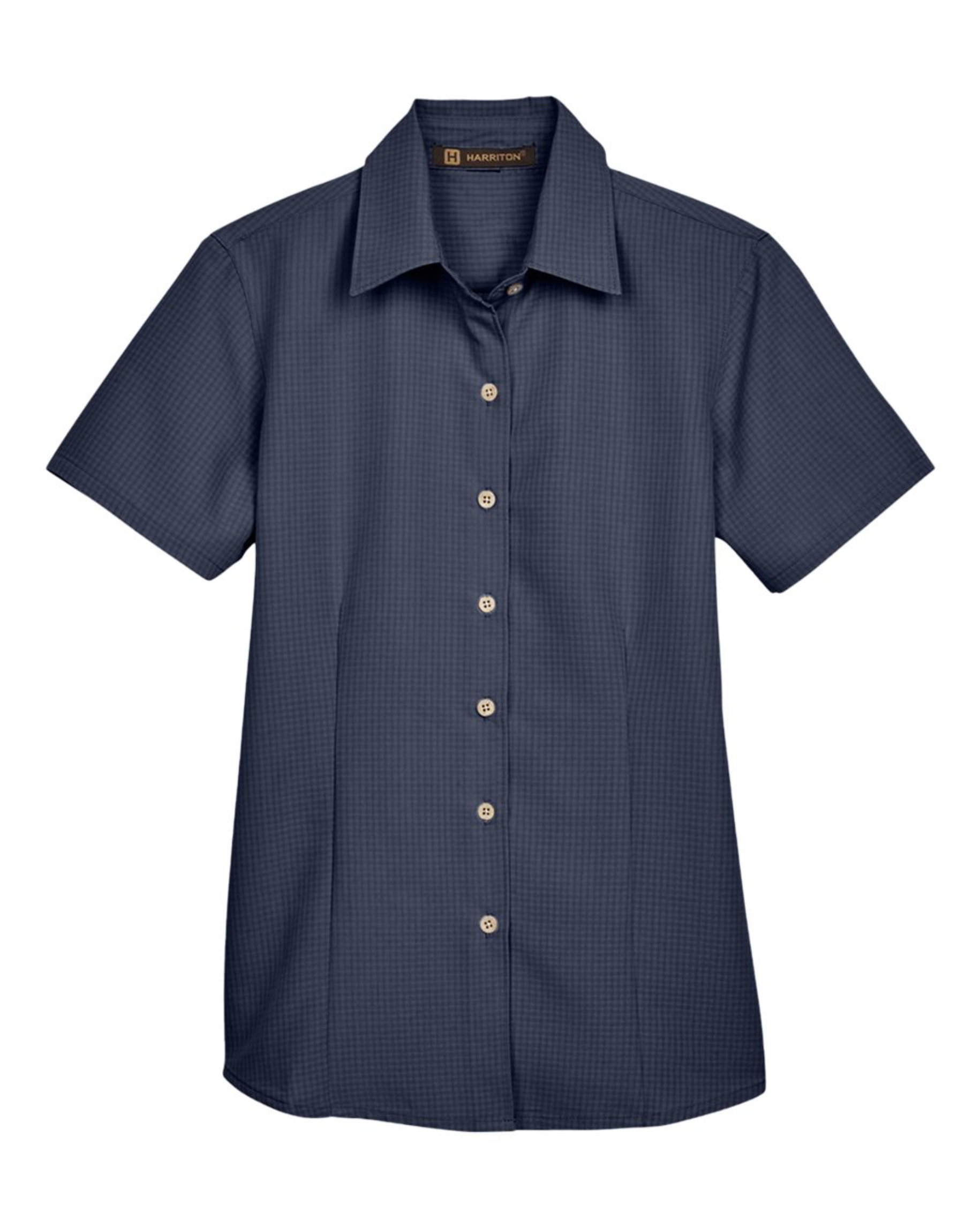 Ladies' Barbados Textured Camp Shirt -Harriton M560W