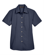 Ladies' Barbados Textured Camp Shirt -Harriton M560W