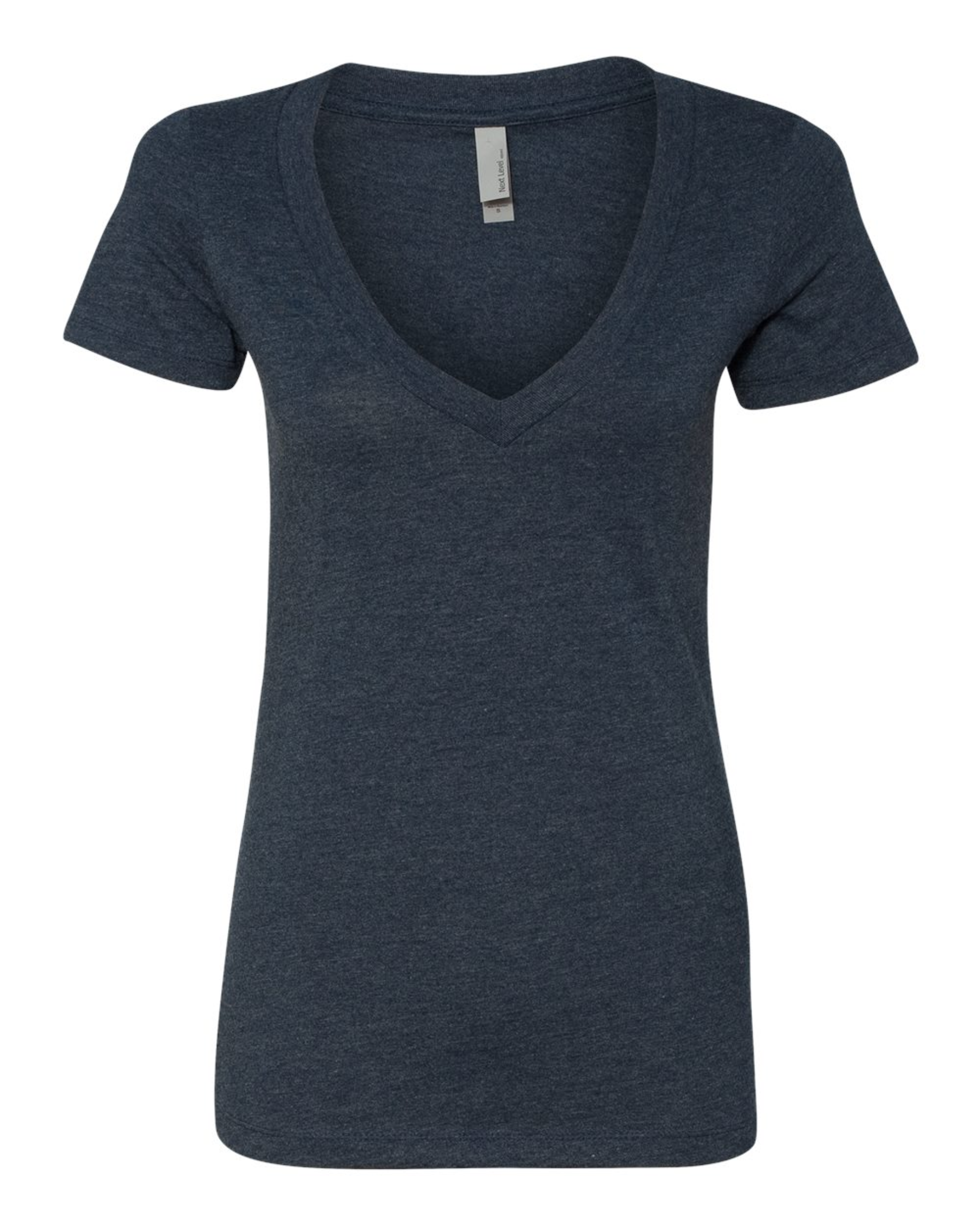 Ladies' CVC Deep V-Neck T-Shirt - Next Level 6640