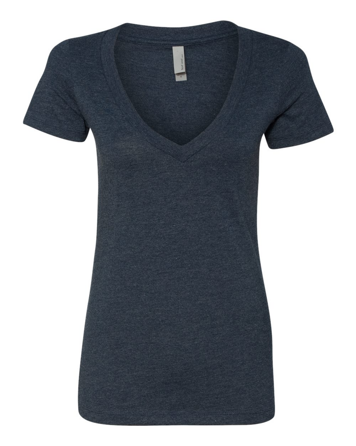 Ladies' CVC Deep V-Neck T-Shirt - Next Level 6640