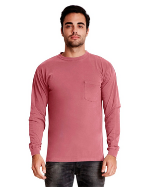 Inspired Dye Long Sleeve Pocket Crew T-Shirt - Next Level 7451