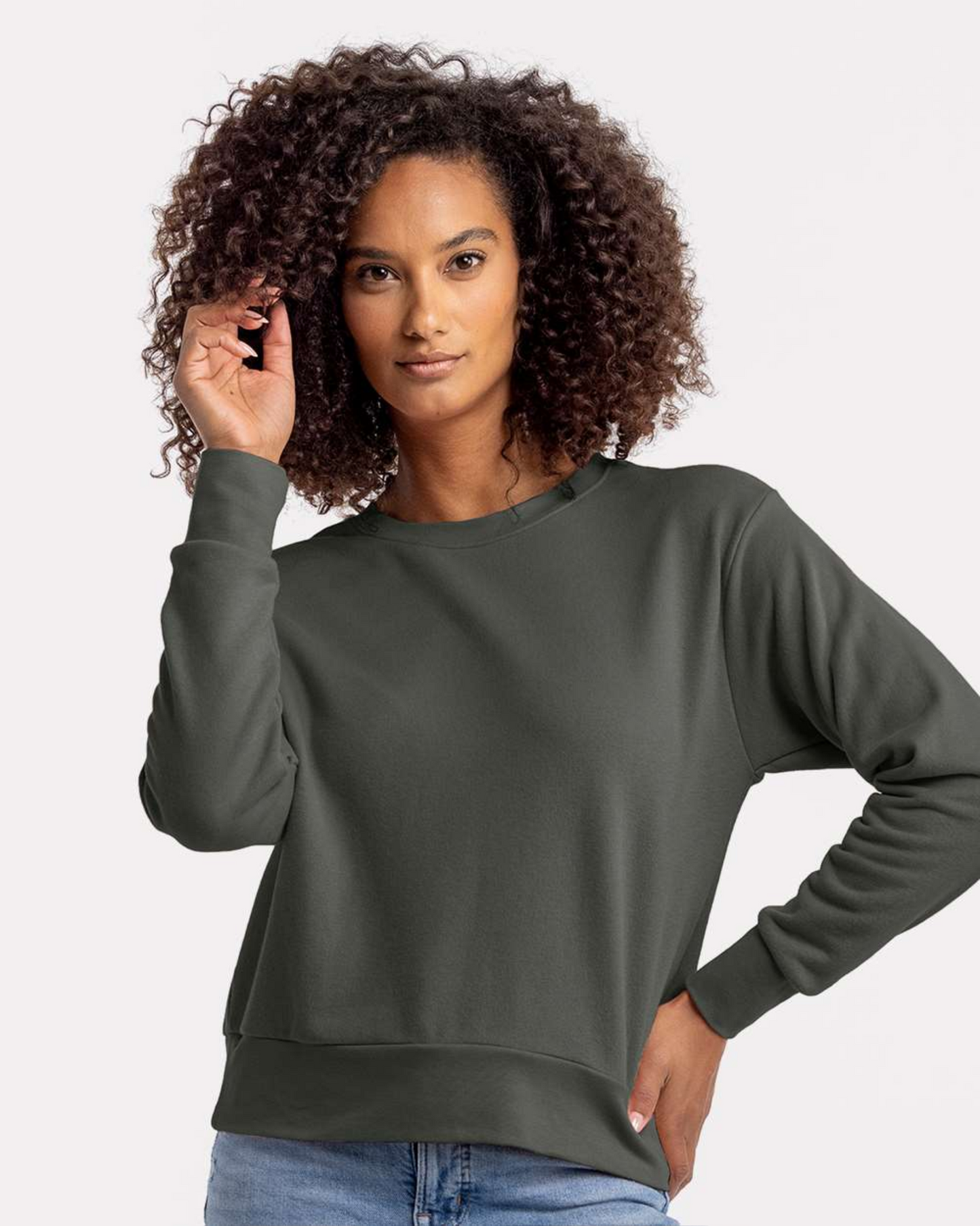 Ladies' Laguna Sueded Sweatshirt - Next Level 9084