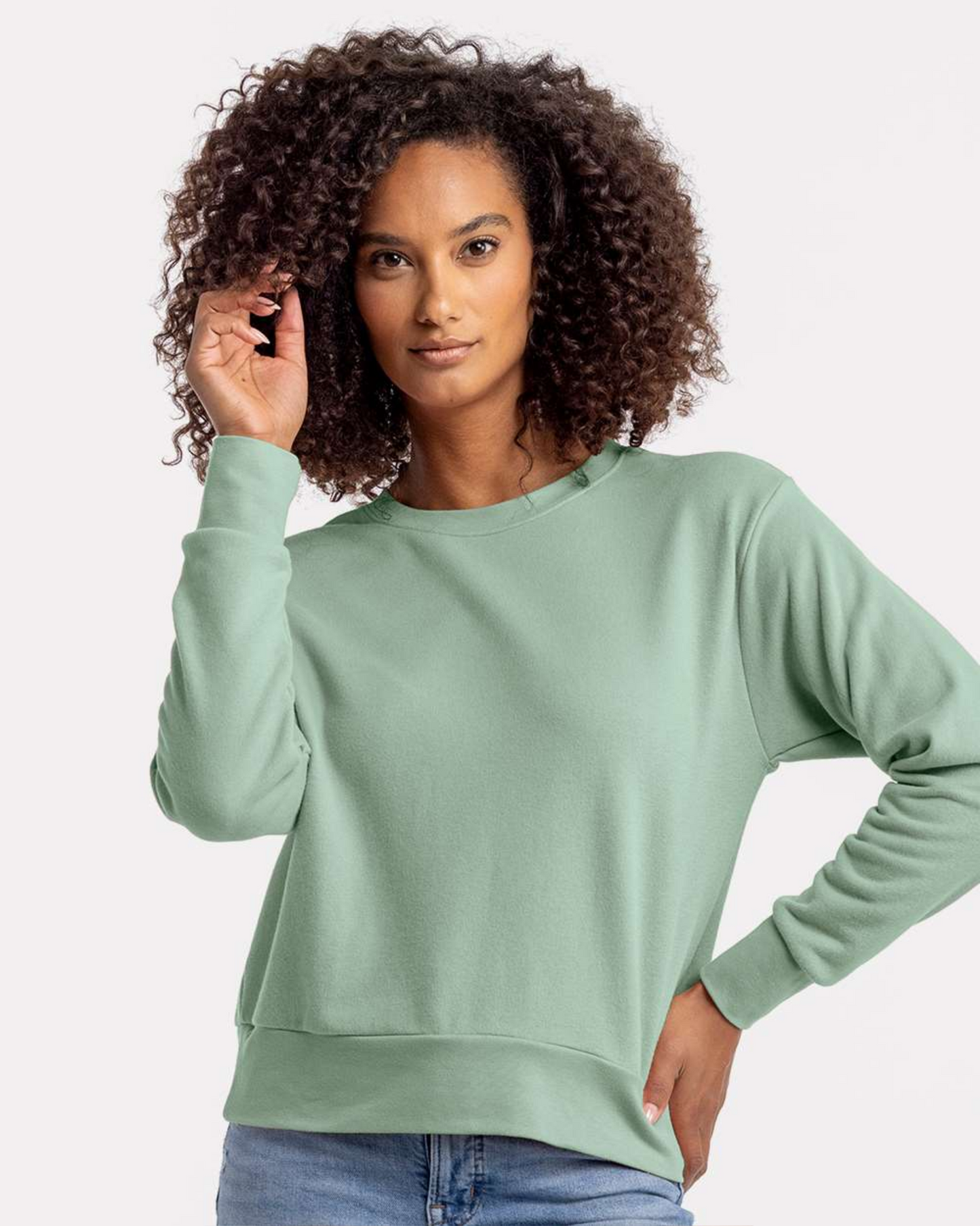 Ladies' Laguna Sueded Sweatshirt - Next Level 9084