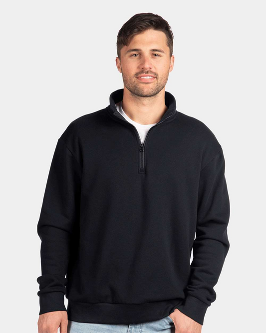 Fleece Quarter-Zip Pullover - Next Level 9643