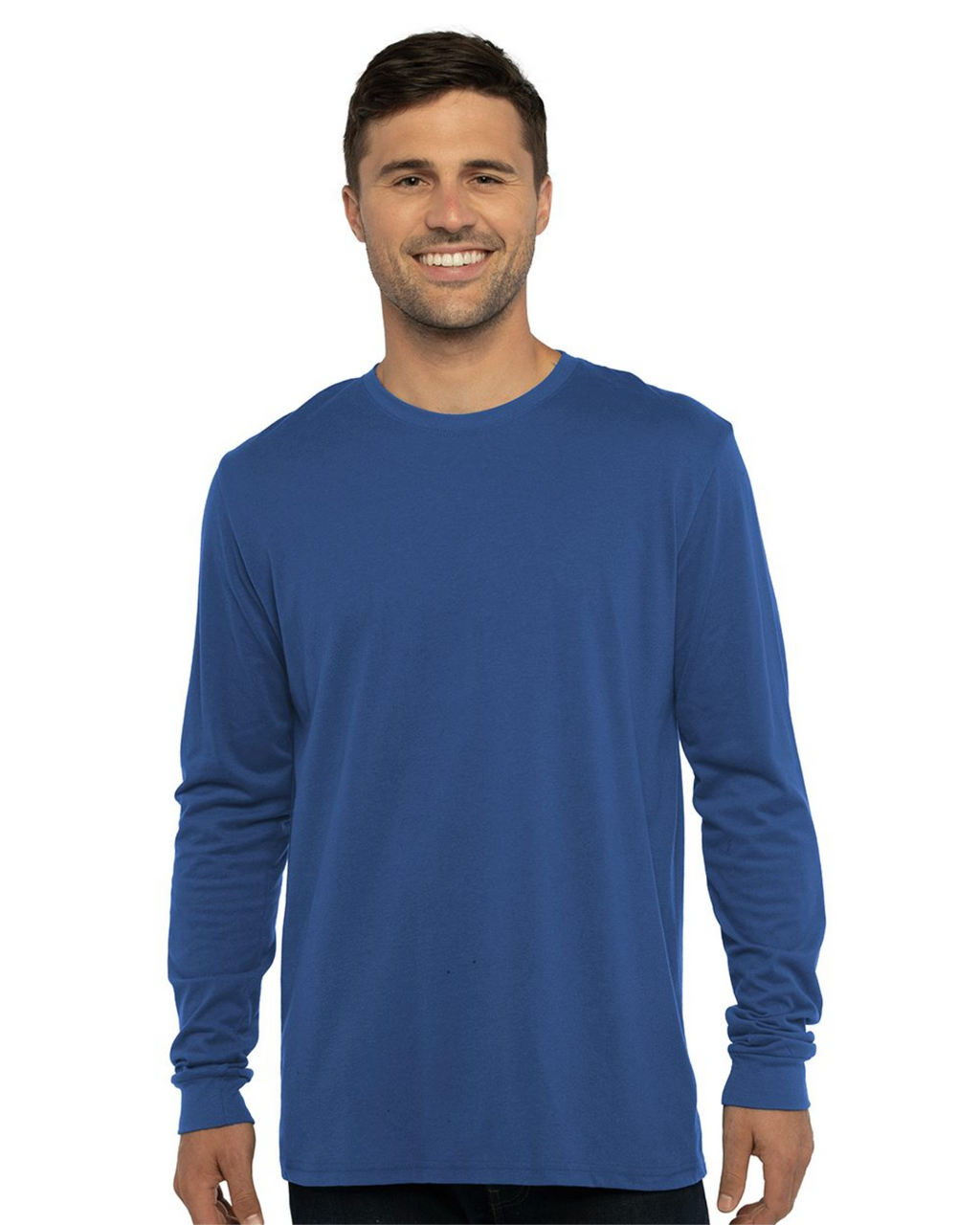 Sueded Long Sleeve T-Shirt- Next Level 6411