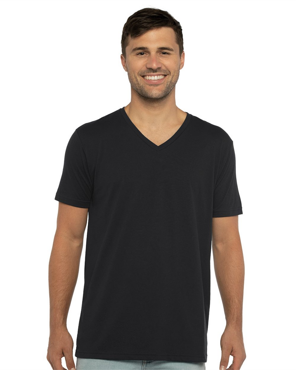 Sueded V-Neck T-Shirt- Next Level 6440