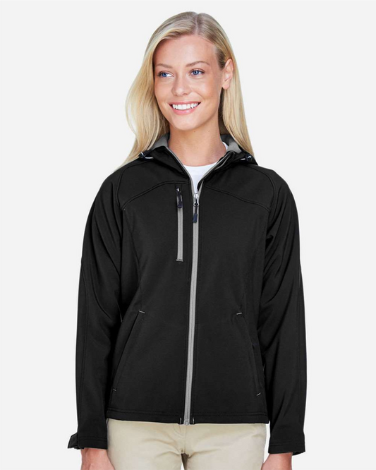 Ladies' Prospect Two-Layer Fleece Bonded Soft Shell Hooded Jacket - 78166