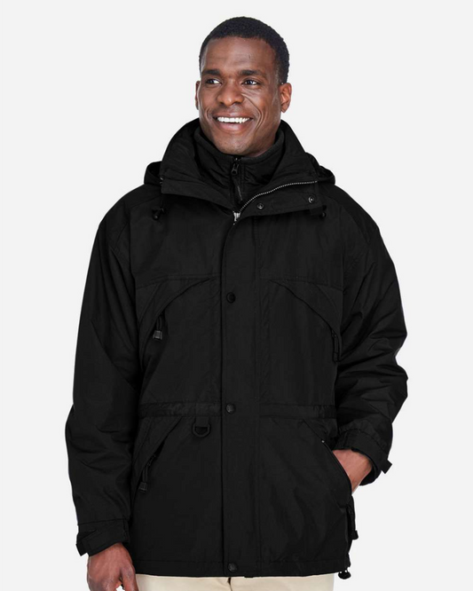Men's 3-in-1 Parka with Dobby Trim - 88007