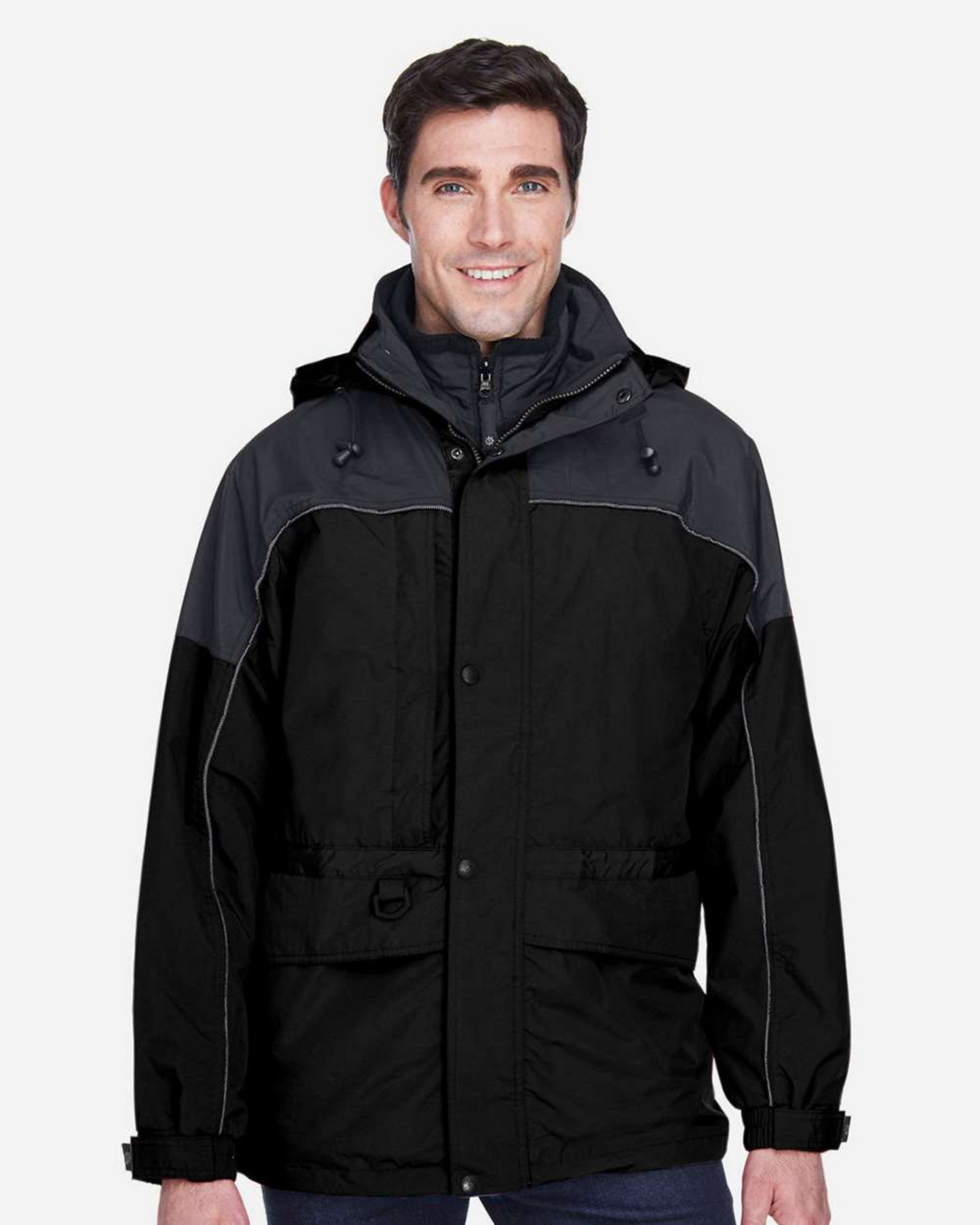 Men's 3-in-1 Two-Tone Parka - 88006
