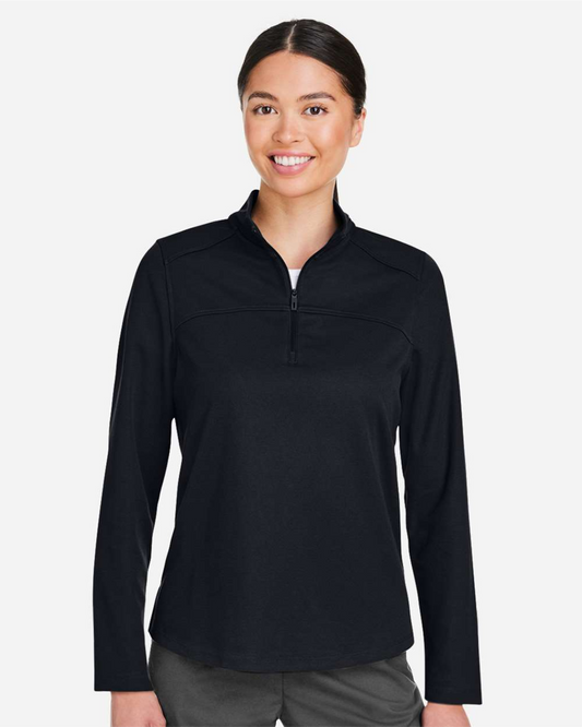 Ladies' Express Tech Performance Pique Quarter-Zip Pullover - NE412W