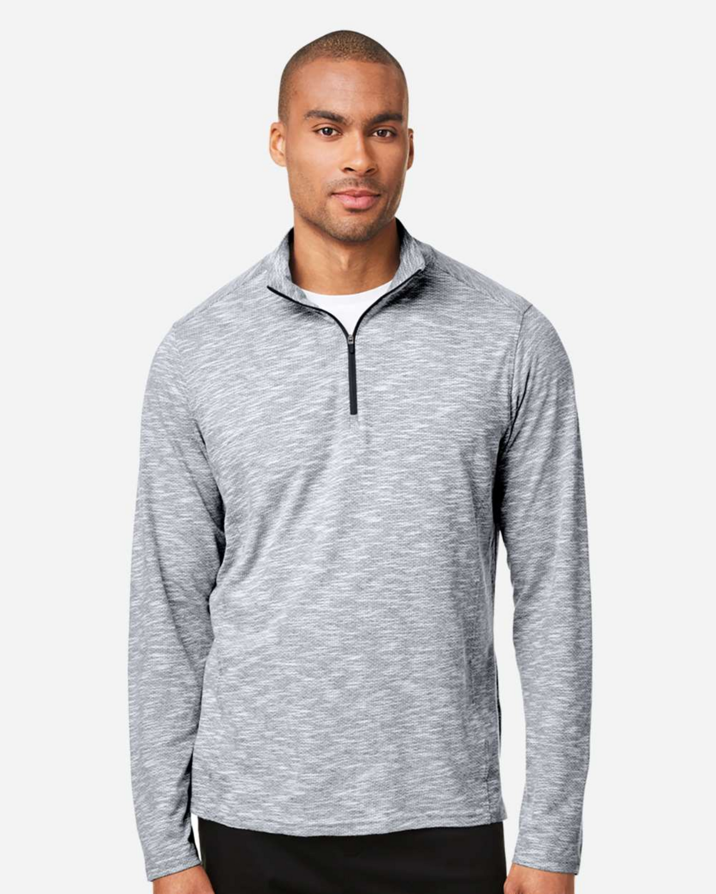 Men's Eclipse Jacquard Quarter-Zip Pullover - NE415