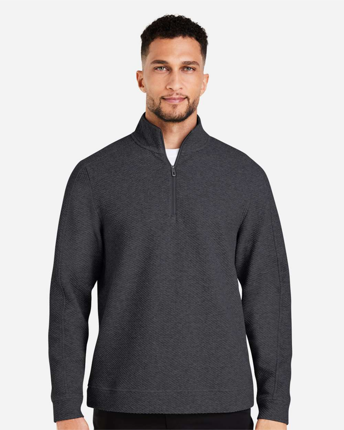 Men's Spirit Textured Quarter-Zip Pullover - NE725