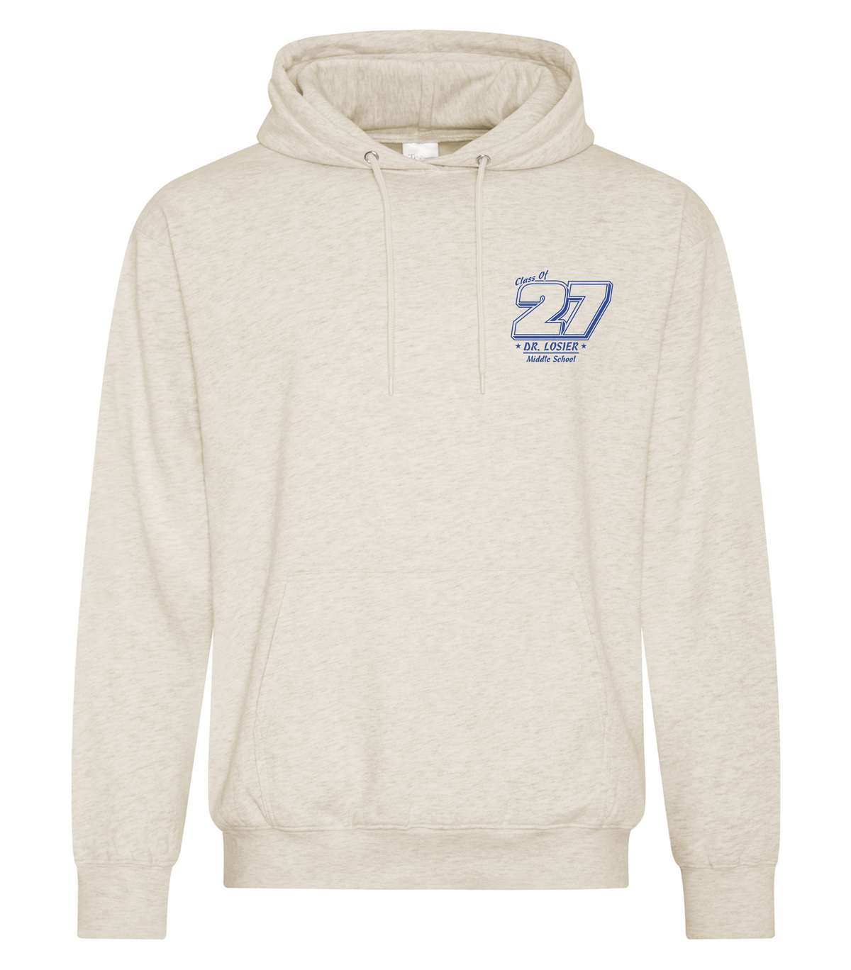 Grad Hoodie - Oatmeal Heather - Dr. Losier School 2027