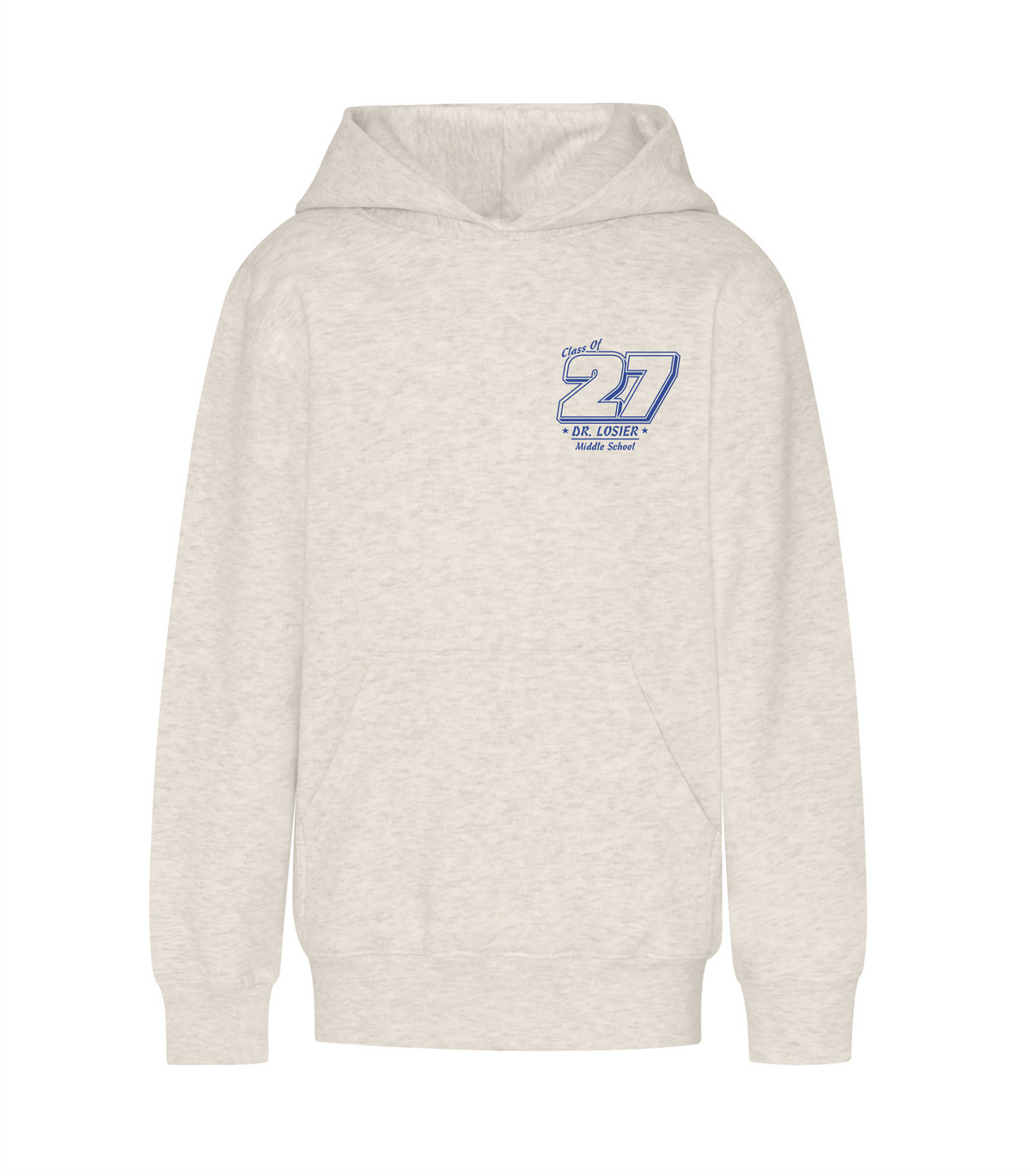 Grad Hoodie - Oatmeal Heather - Dr. Losier School 2027
