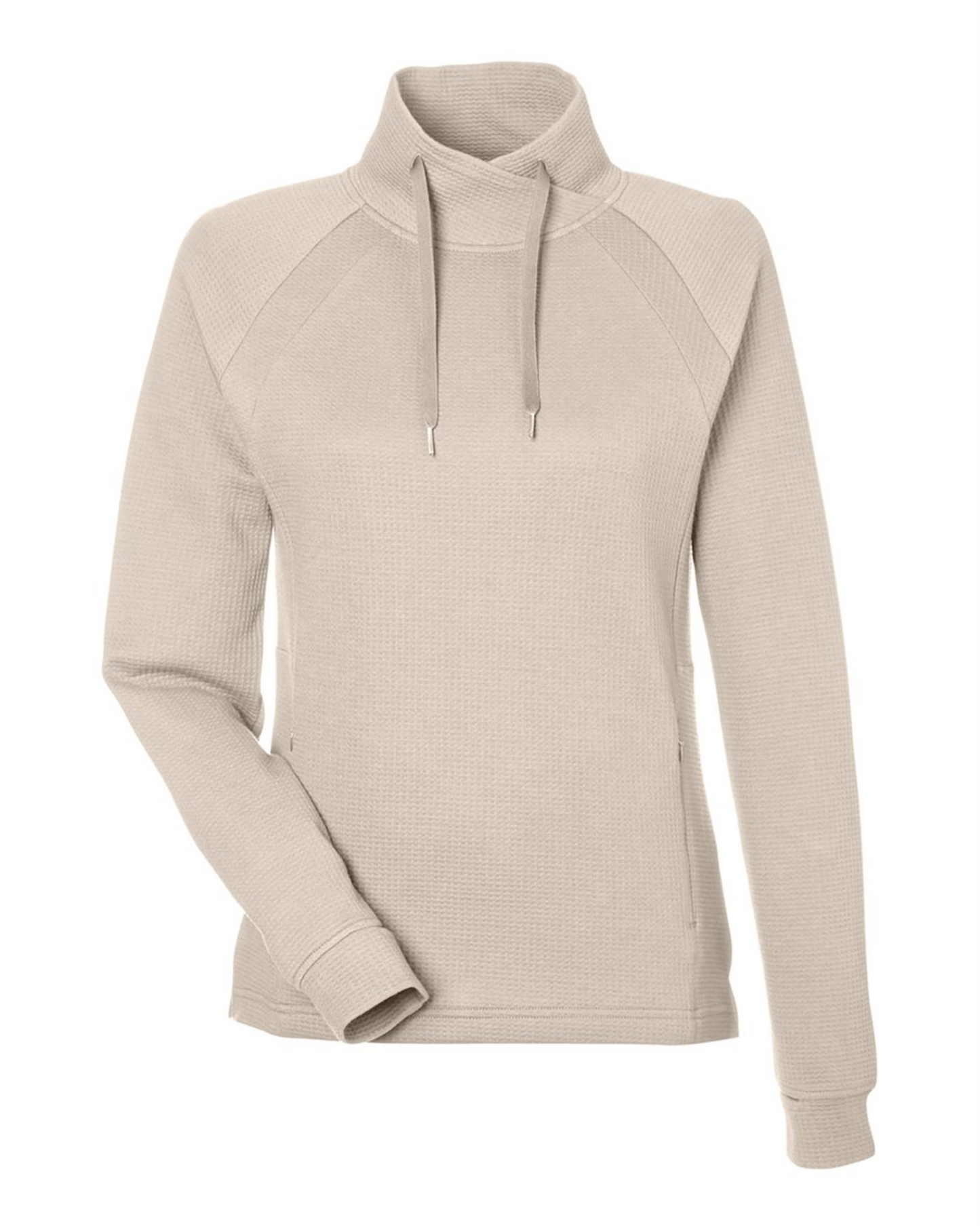 Ladies' Rhythm Waffle Cross-Neck Pullover - NE200W