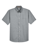 Men's Oxford Short Sleeve with Stain-Release -Harriton M600S