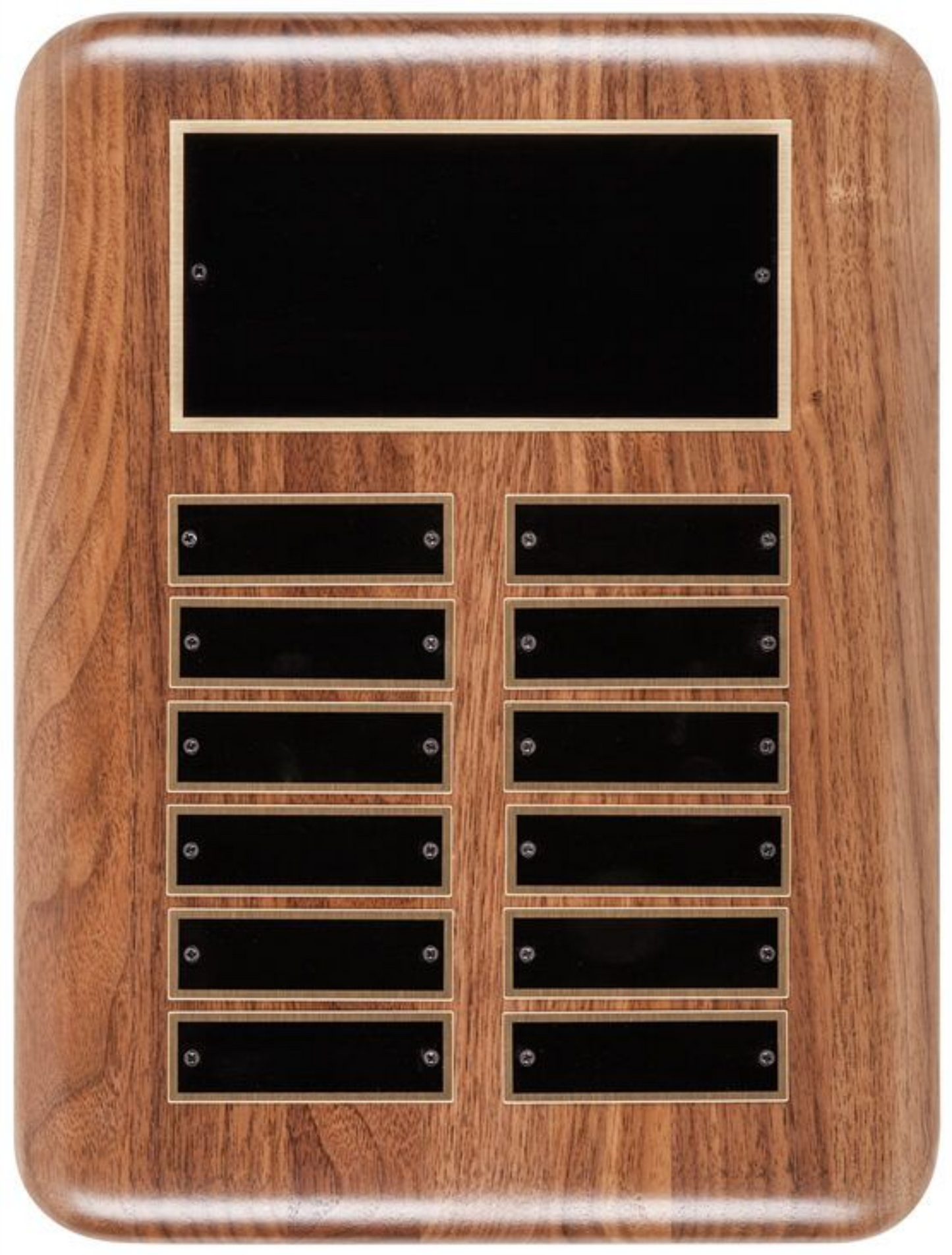Solid Walnut vertical plaque - Perpetual series