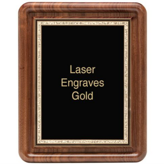 Gallery plaque - Classic Walnut series