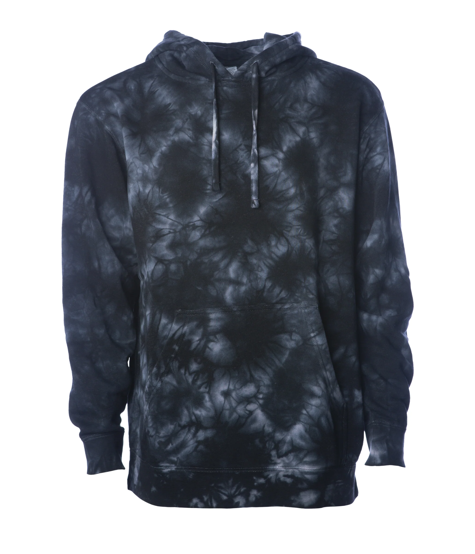 Midweight Tie-Dyed Hooded Men's Sweatshirt - Independent Trading Co. PRM4500TD