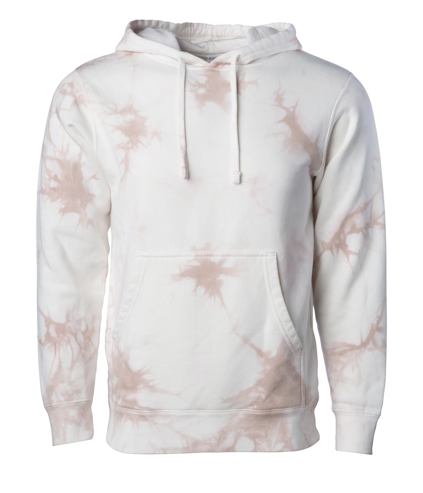 Midweight Tie-Dyed Hooded Men's Sweatshirt - Independent Trading Co. PRM4500TD