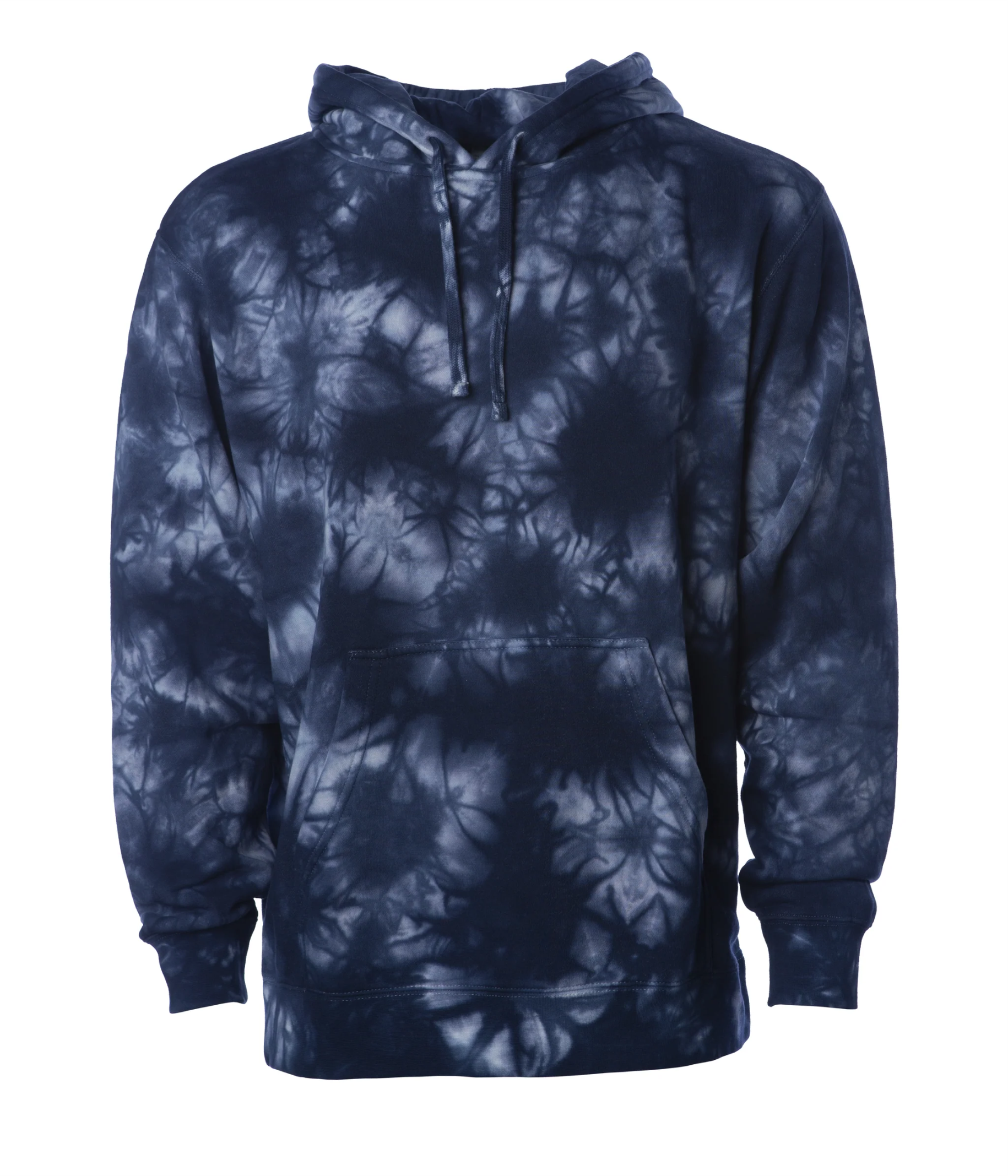 Midweight Tie-Dyed Hooded Men's Sweatshirt - Independent Trading Co. PRM4500TD