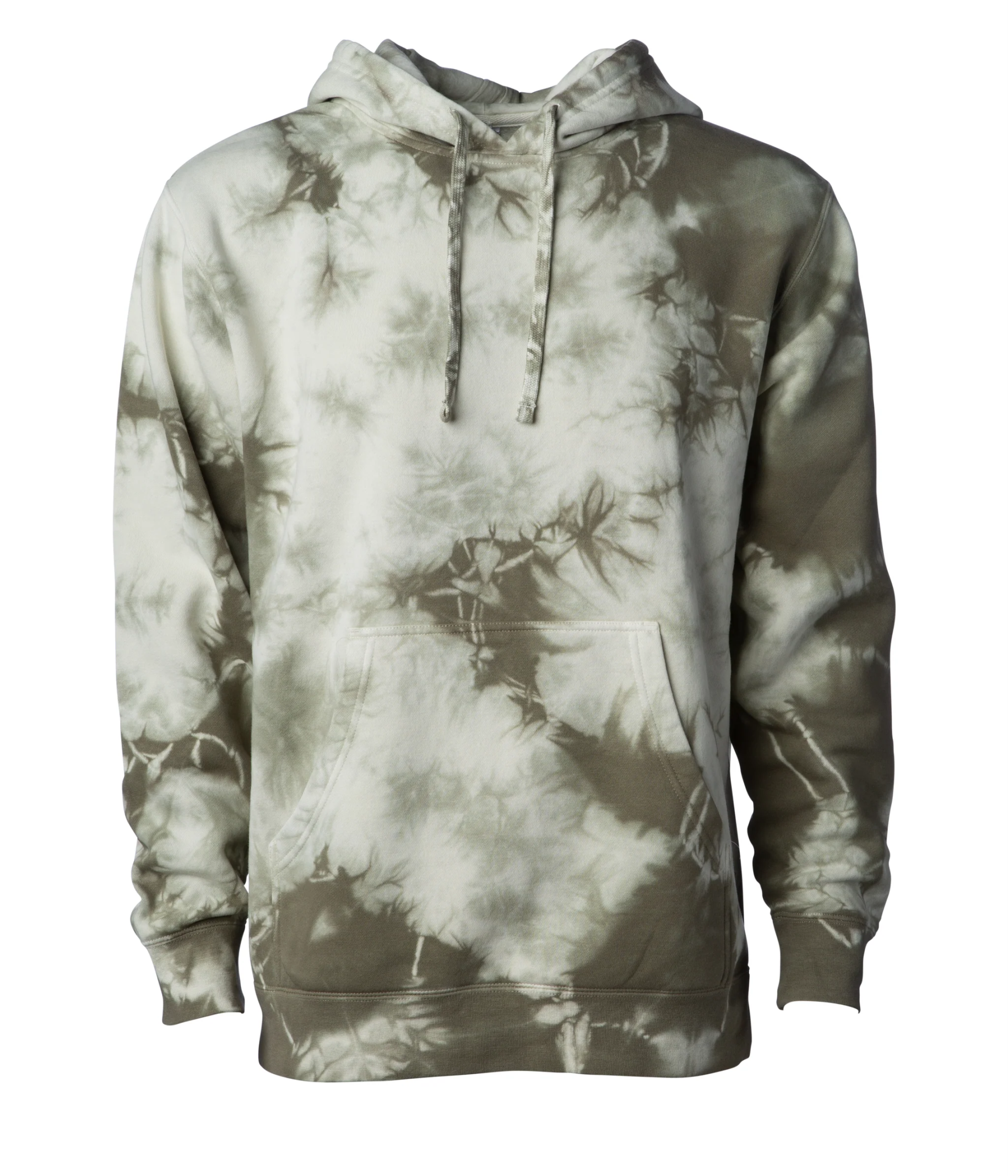Midweight Tie-Dyed Hooded Men's Sweatshirt - Independent Trading Co. PRM4500TD
