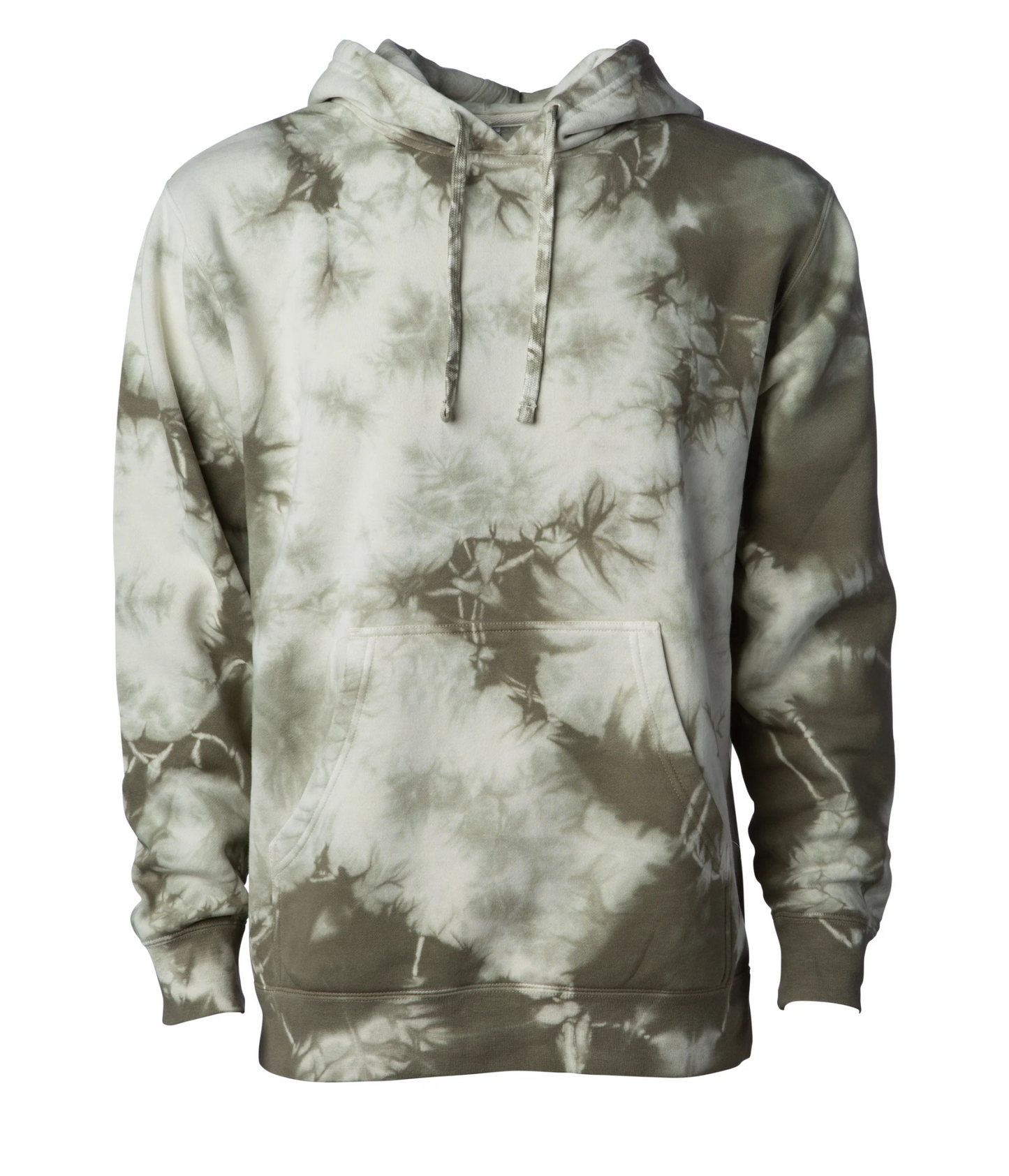 Midweight Tie-Dyed Hooded Men's Sweatshirt - Independent Trading Co. PRM4500TD