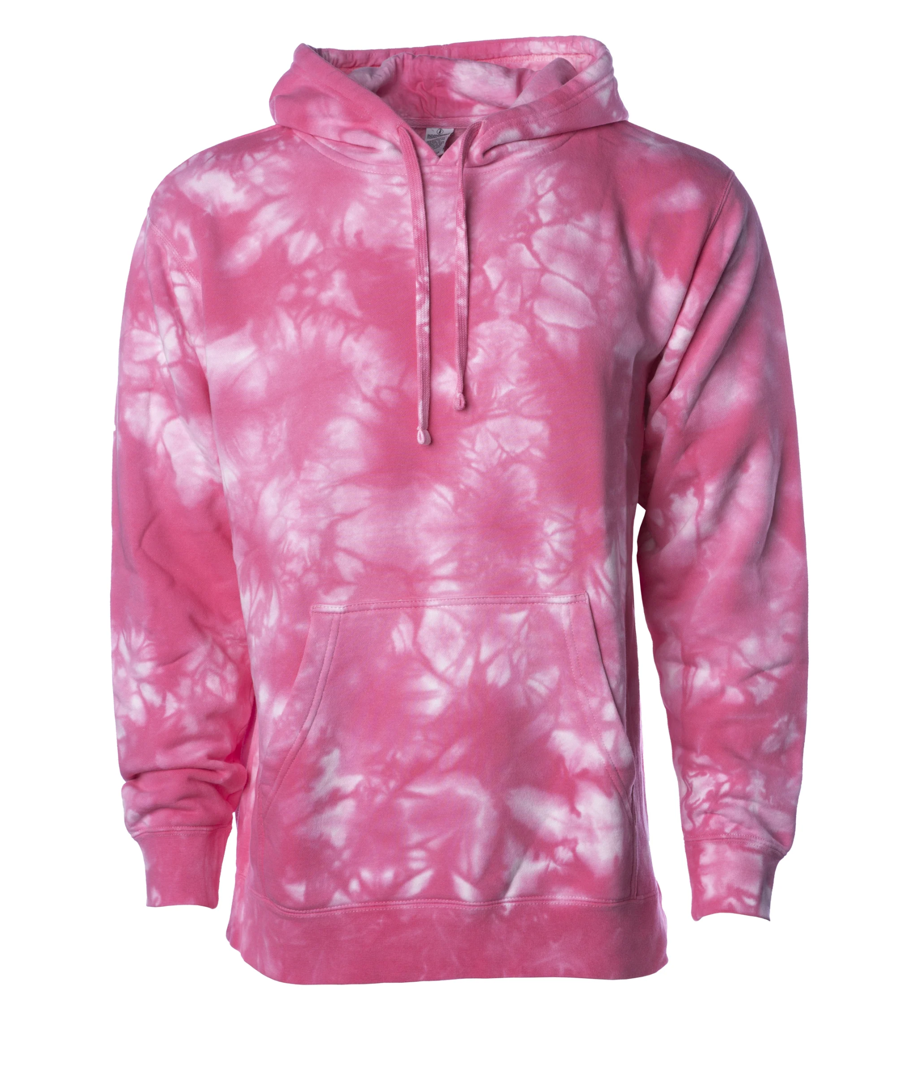 Midweight Tie-Dyed Hooded Men's Sweatshirt - Independent Trading Co. PRM4500TD