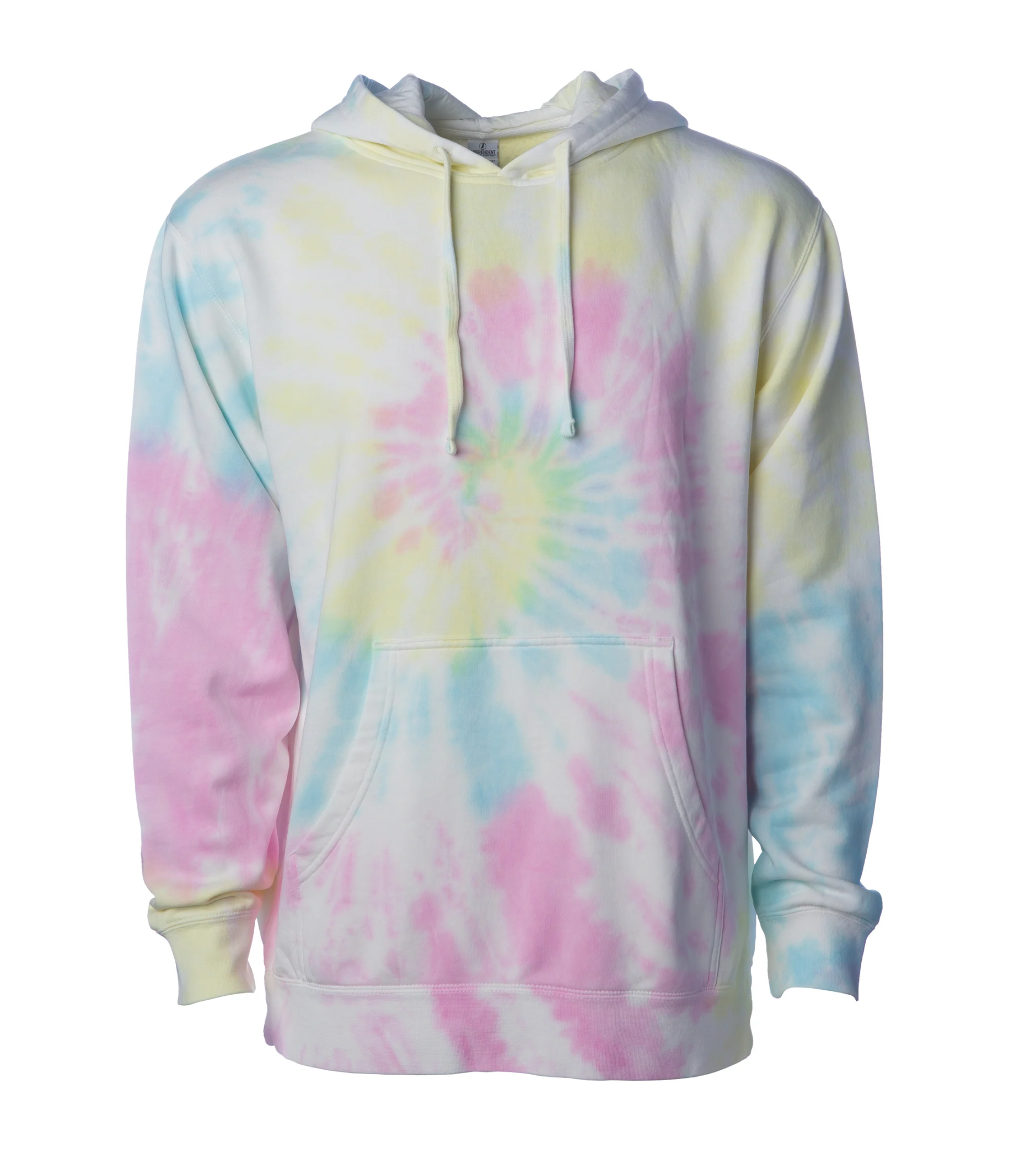 Midweight Tie-Dyed Hooded Men's Sweatshirt - Independent Trading Co. PRM4500TD