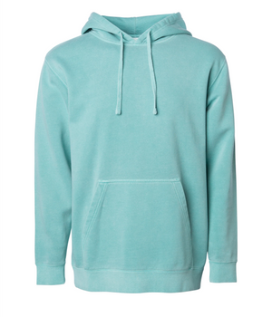 Midweight Pigment-Dyed Hooded Men's Sweatshirt - Independent Trading Co. PRM4500