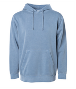 Midweight Pigment-Dyed Hooded Men's Sweatshirt - Independent Trading Co. PRM4500