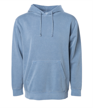 Midweight Pigment-Dyed Hooded Men's Sweatshirt - Independent Trading Co. PRM4500