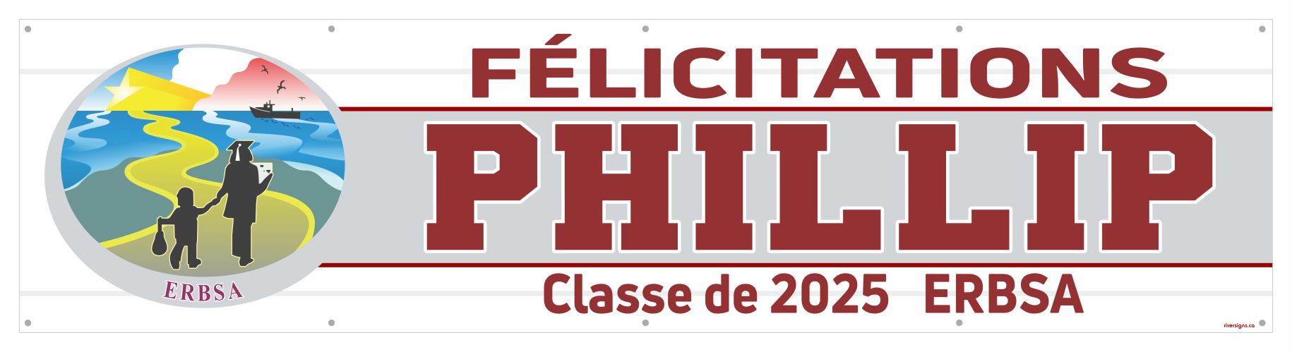 The ’Phillip’ Banner - 2’ x 8’