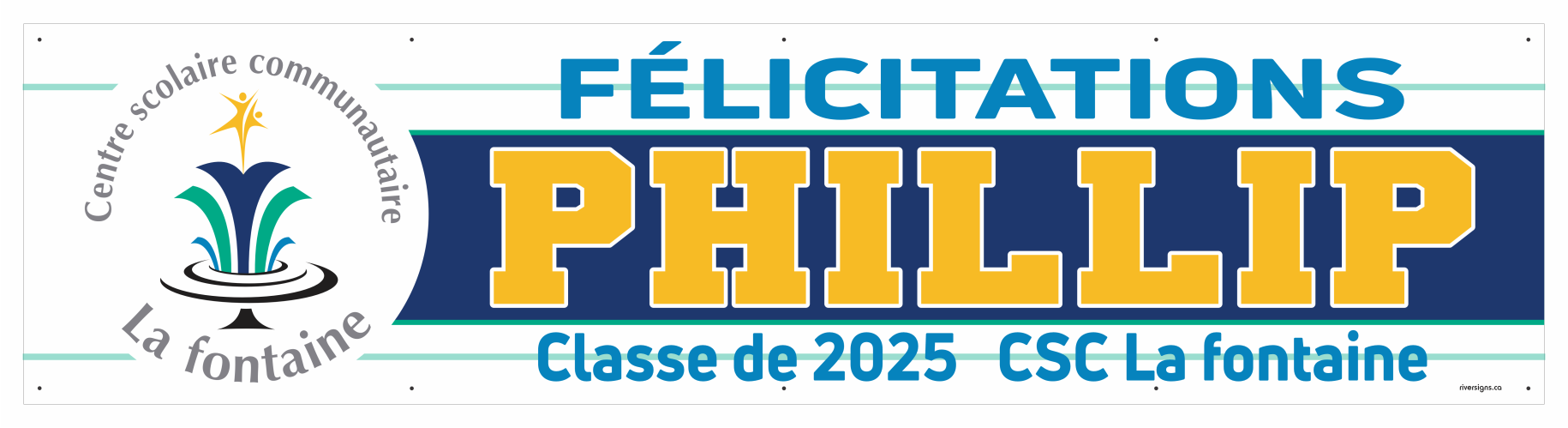 The ’Phillip’ Banner - 2’ x 8’