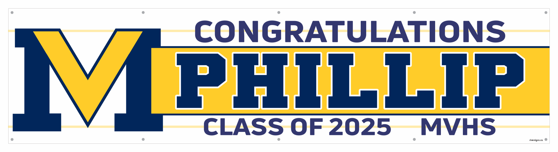 The ’Phillip’ Banner - 2’ x 8’