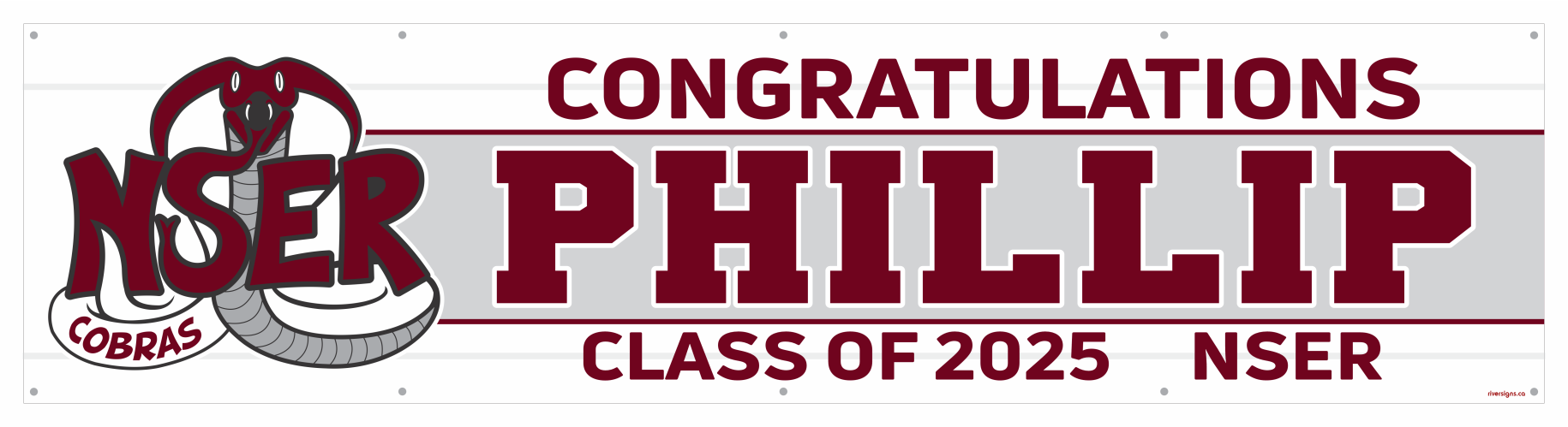 The ’Phillip’ Banner - 2’ x 8’