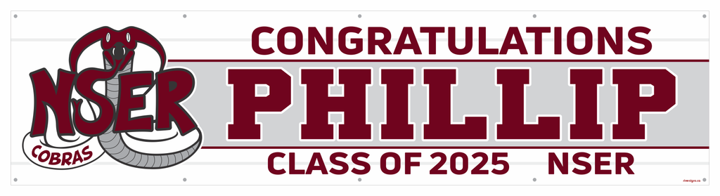 The ’Phillip’ Banner - 2’ x 8’